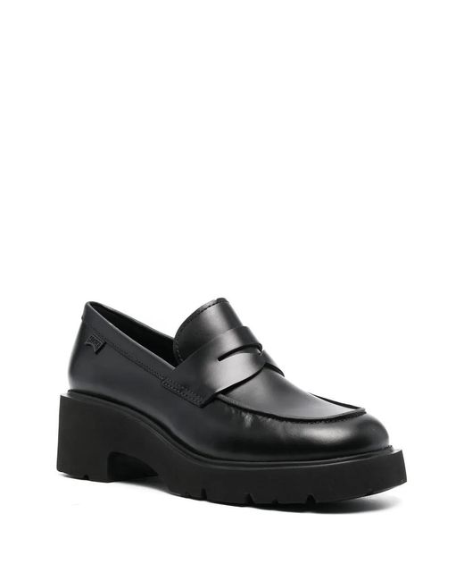 Camper Black Moccasins