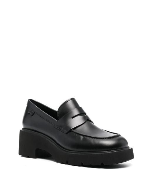 Camper Black Moccasins
