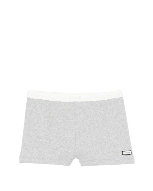 Entire studios White Elasticated-Waist Shorts