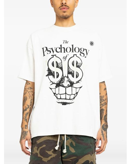 Satoshi Nakamoto White T-Shirt À Imprimé Graphique for men