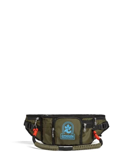 メンズ DSquared² X Invicta ロゴ ベルトバッグ Green
