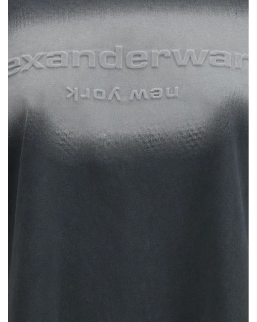 Alexander Wang Blue Reflective Halo Sweatshirt