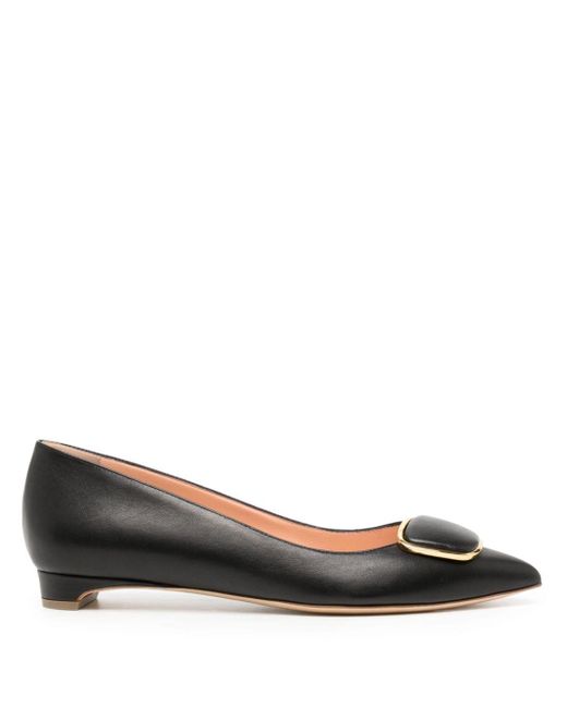 Rupert Sanderson Bedfa Pebble Leather Flats in Brown Lyst UK