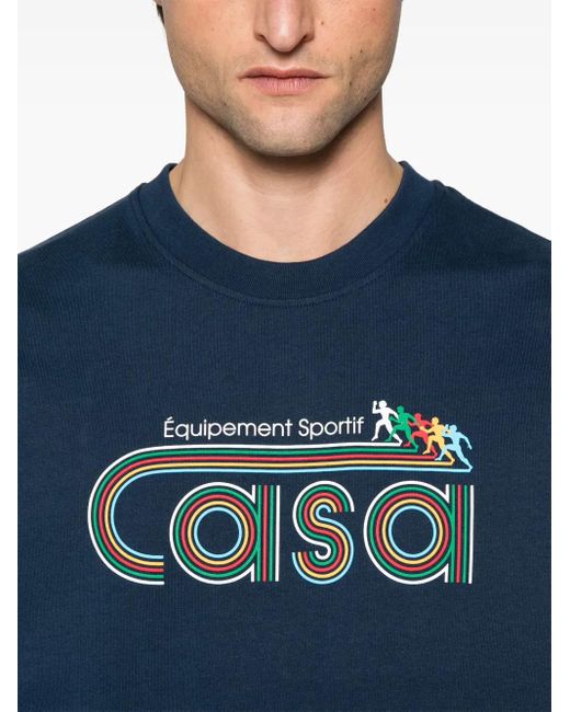 Casablanca T-Shirt Mit Print in Blue für Herren