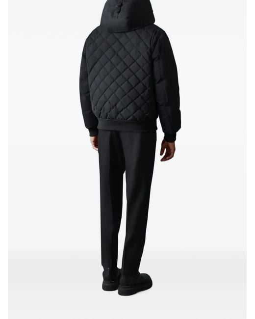 Mackage Black Iker Quilted-Back Jacket for men