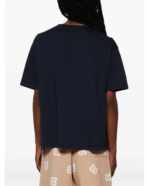 Rhude Black Santos Cotton T-shirt for men