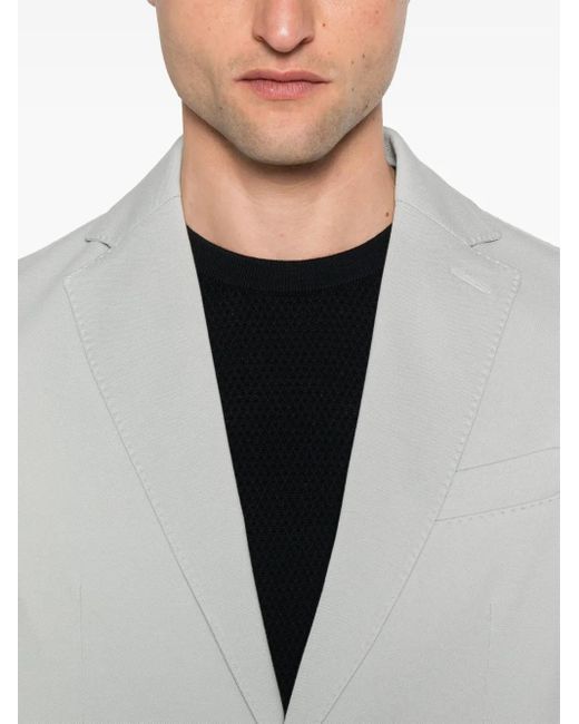 Circolo 1901 White Piqué-Weave Blazer for men