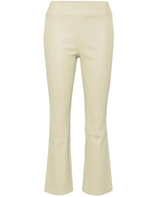 Arma Natural Flared Leather Trousers