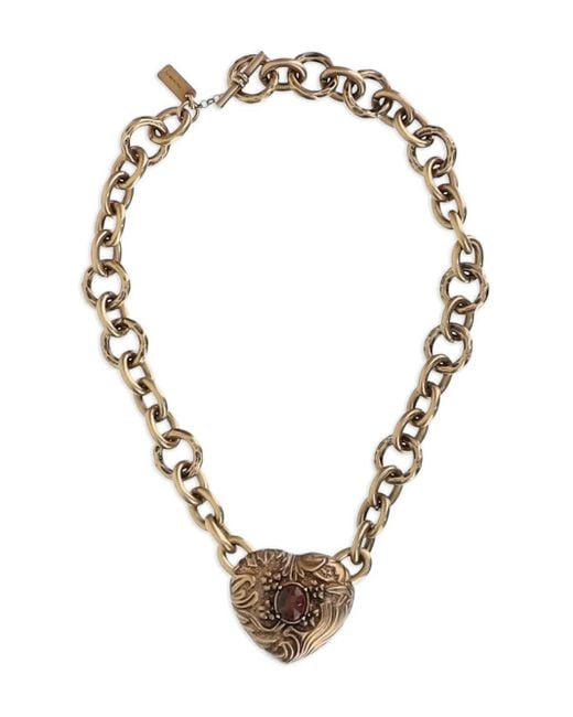 Chloé Halsketting Met Hart Bedel in het Metallic