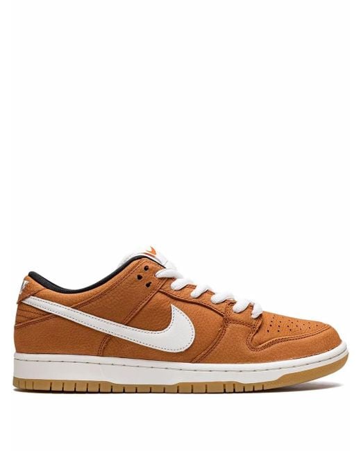 Nike Brown Sb Dunk Low Pro Iso "Dark Russet" Sneakers