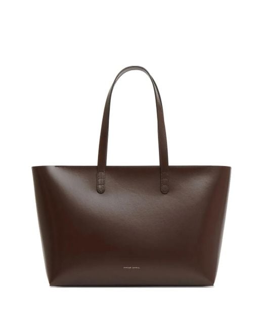 Mansur Gavriel Brown Small Zip Tote Bag
