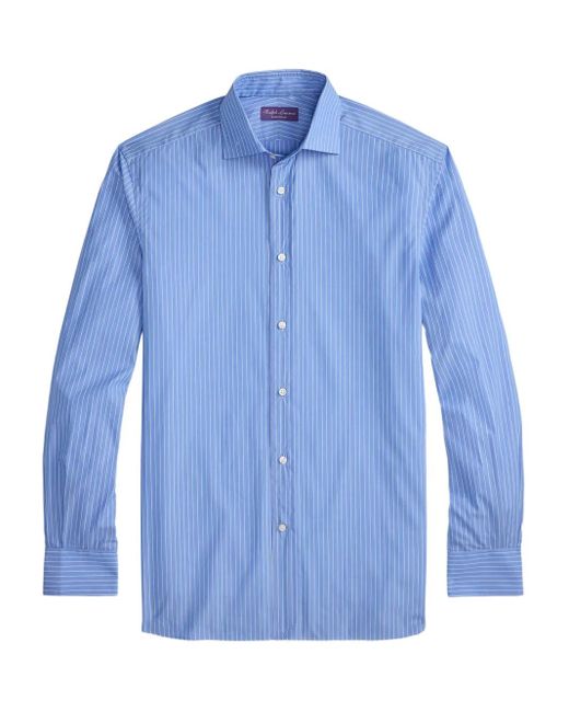 Camicia A Righe di Ralph Lauren in Blue da Uomo