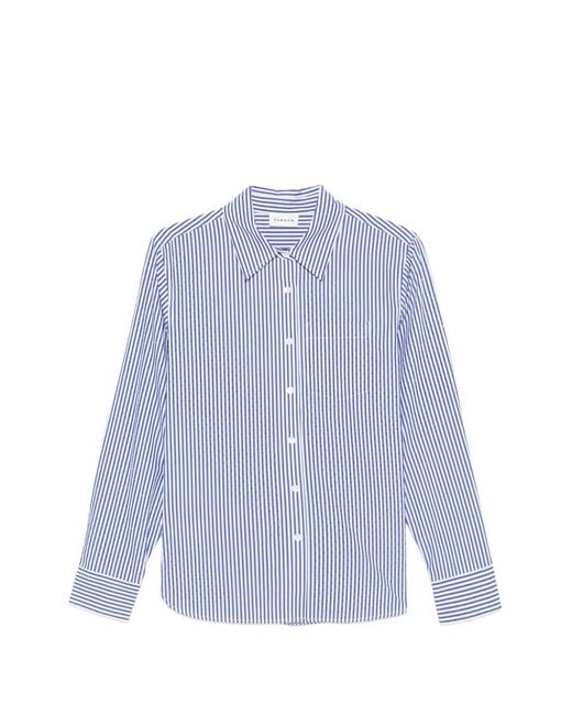 P.A.R.O.S.H. Blue Striped Cotton Shirt