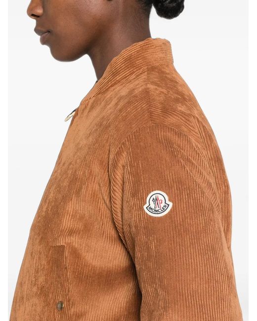 Moncler Brown Corduroy Reversible Jacket
