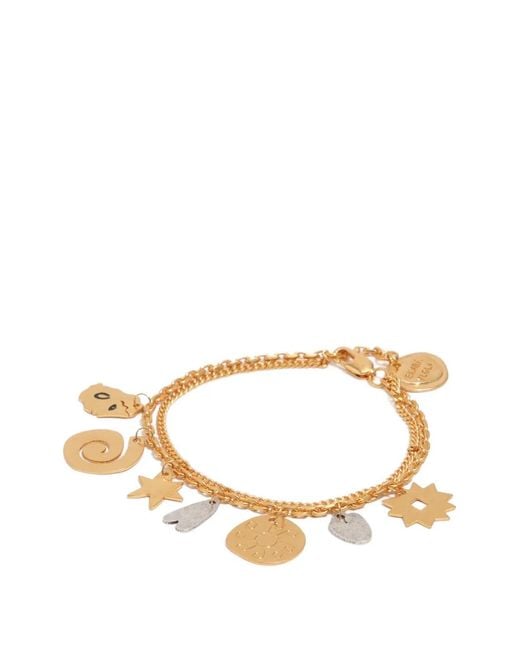 Bimba Y Lola Metallic Double Chain Two-Tone Bracelet