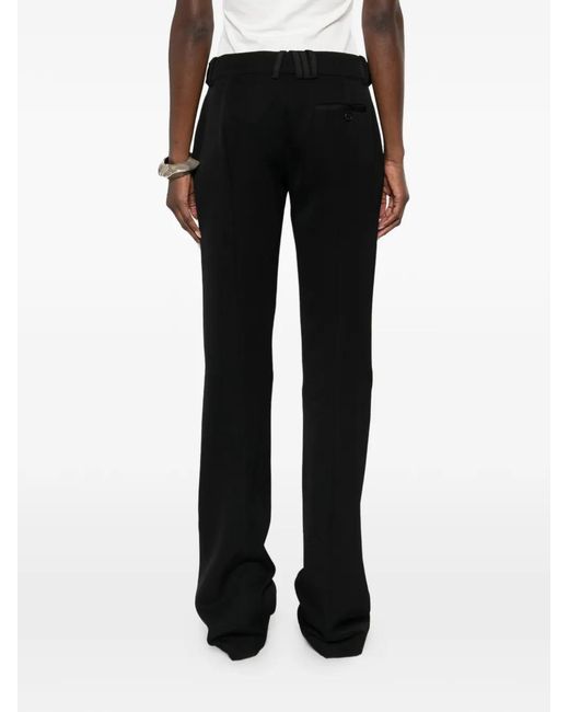 The Attico Black Pleated Trousers