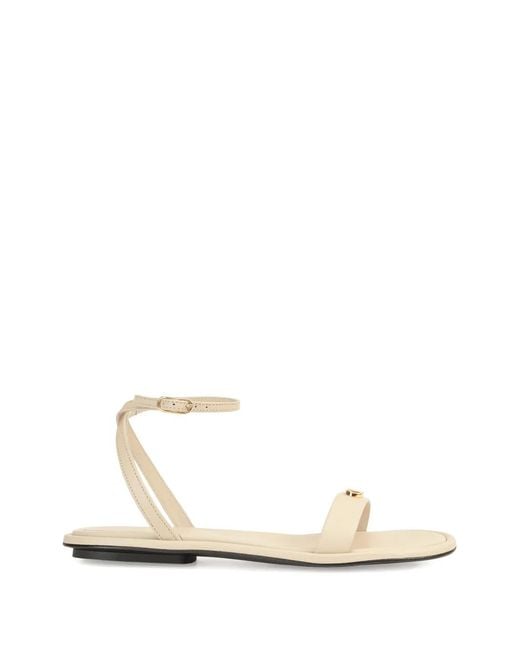 Sergio Rossi White Surge Ankle-Strap Sandals