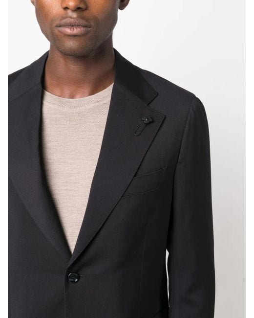 Lardini Blue Single-Breasted Wool Suit Set for men