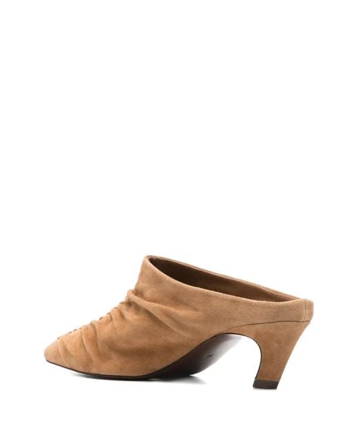 Ash Brown Viva Suede Mules