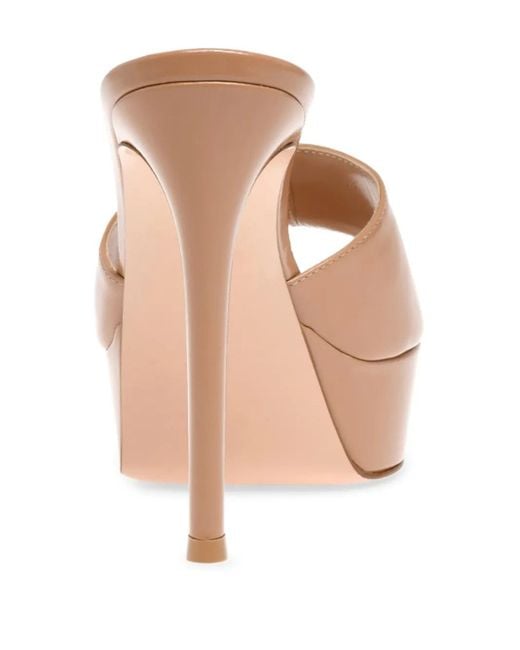 Gianvito Rossi Natural 100Mm Dasha Platform Pointed-Toe Sandals