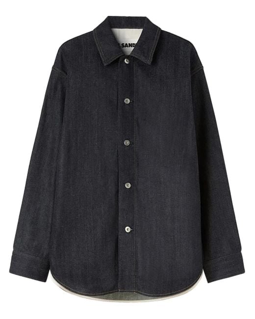 Chemise En Jean À Manches Longues Jil Sander pour homme en coloris Black