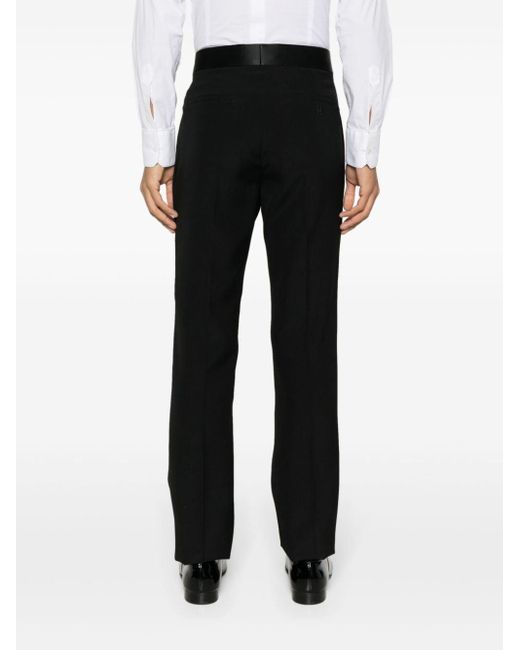Givenchy Black Straight-leg Wool Trousers for men
