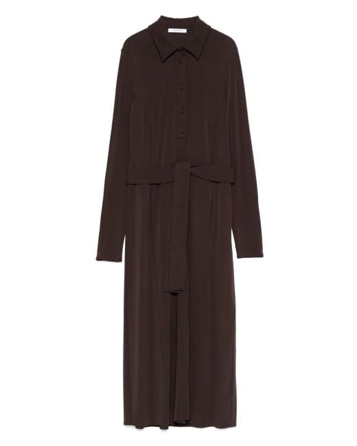 Max Mara Brown Tortona Kleid Mit Gürtel