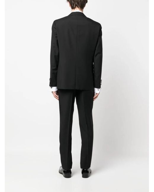 Canali Black Single-Breasted Two-Piece Suit for men