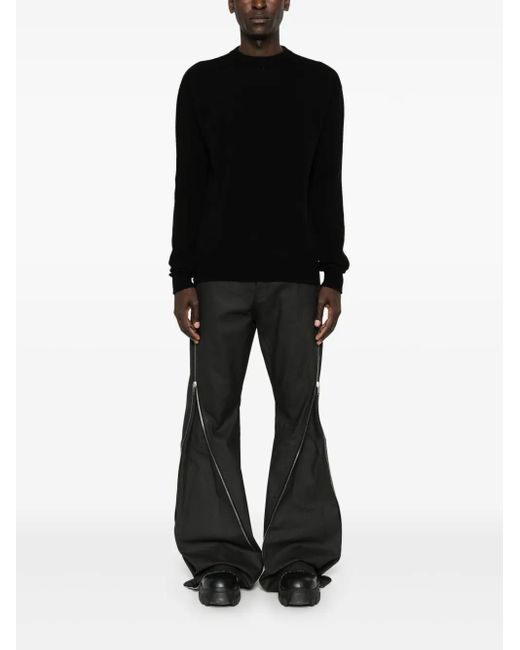 Rick Owens Black Drop-Shoulder Jumper for men