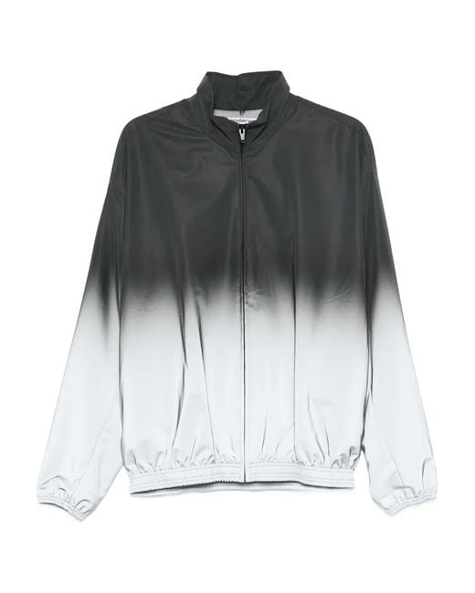Alexander Wang Gray Reflective Track Jacket