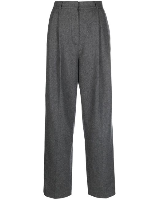 Pantalones de vestir con pinzas dobles Totême  de color Gray