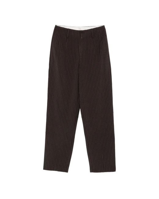 Yerse White Pinstripe-Pattern Trousers