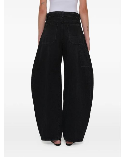 Sacai Blue Belted Barrel Jeans