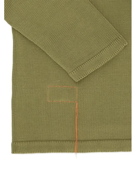 Fortela Green Beta Buttoned Cotton Cardigan for men
