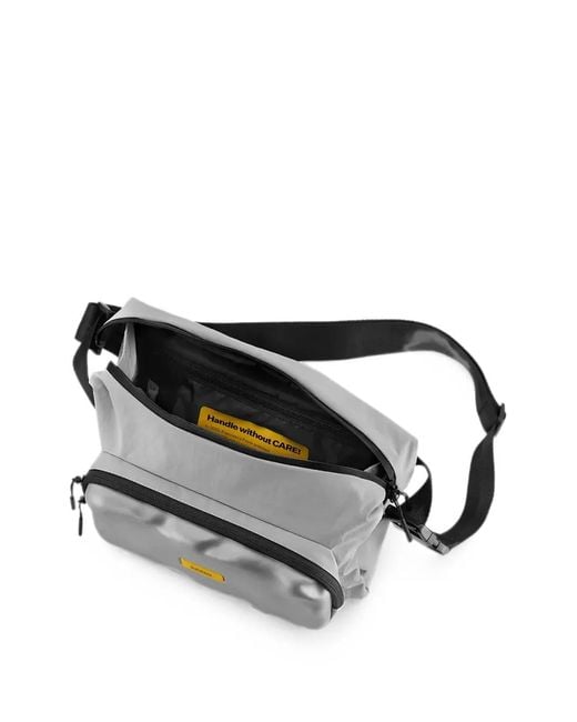 Crash Baggage Gray Soft Dented-Effect Belt Bag