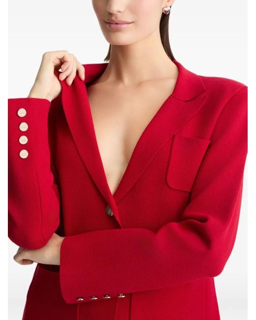 Liu Jo Red Knitted Blazer