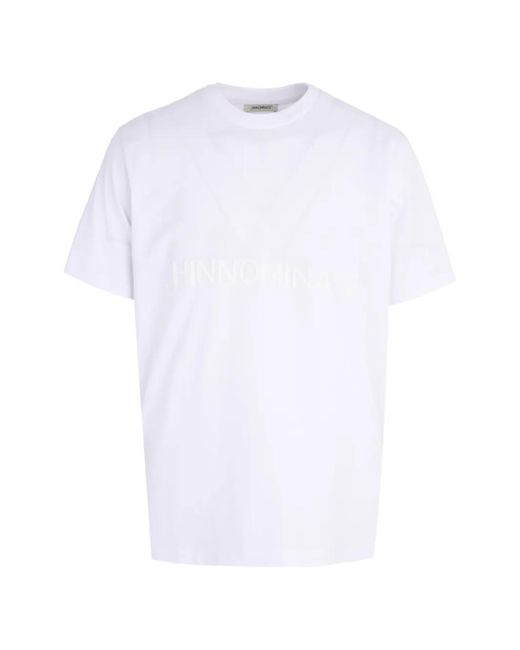 hinnominate White Logo T-Shirt for men