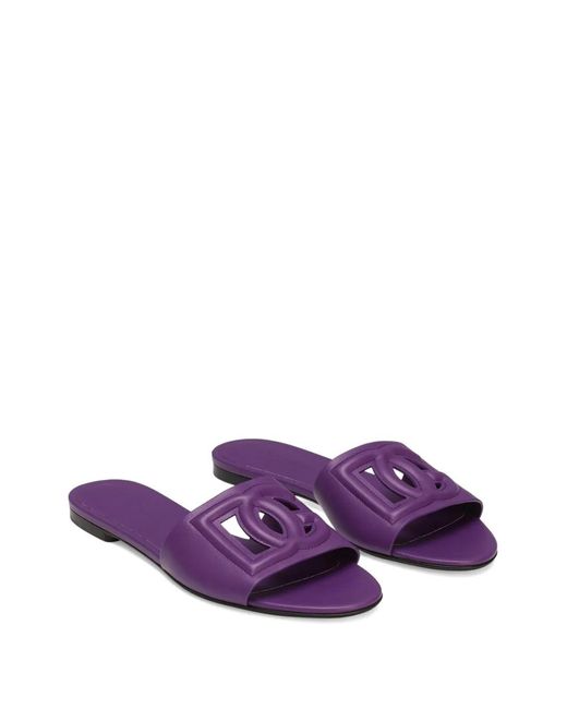 Dolce & Gabbana Purple Slides