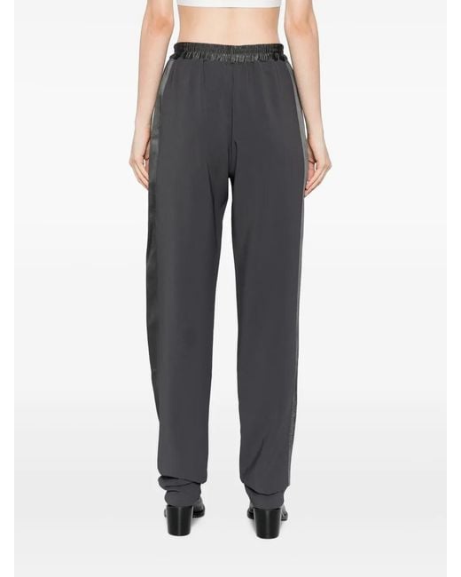 Elisabetta Franchi Gray Crêpe Trousers