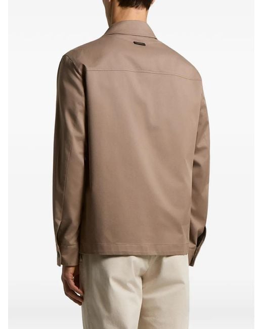 Peserico Brown Pocket Jacket for men