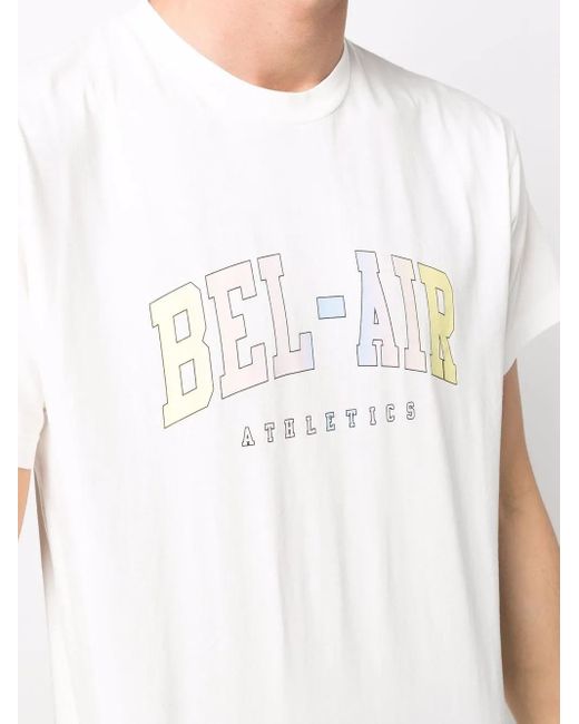 メンズ BEL-AIR ATHLETICS ロゴ Tシャツ White