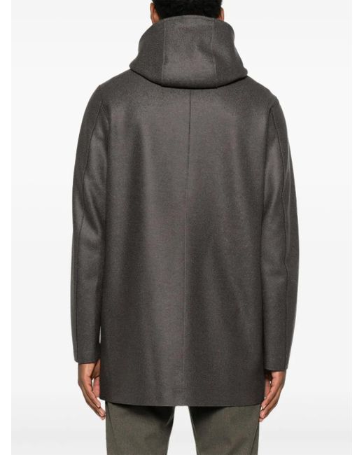 Abrigo con capucha Harris Wharf London de hombre de color Gray