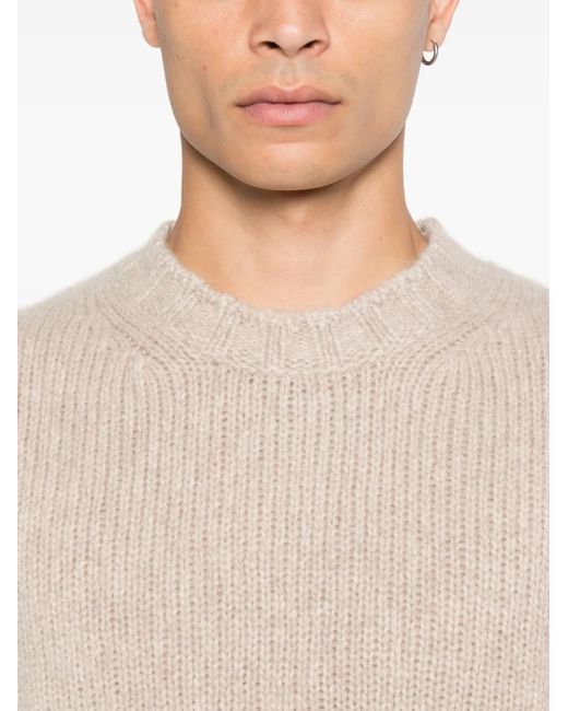メンズ Fedeli クルーネック セーター Natural