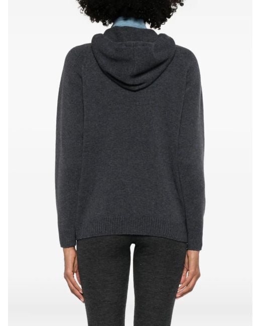 Fabiana Filippi Black Wool Blend Hoodie