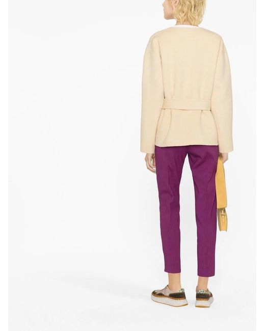 Maje Natural Belted Wrap-Style Jacket