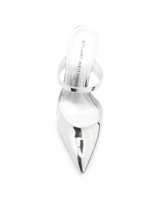Mules A Punta di Stuart Weitzman in White