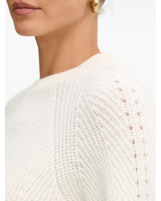 Twinset White Textured Sweater