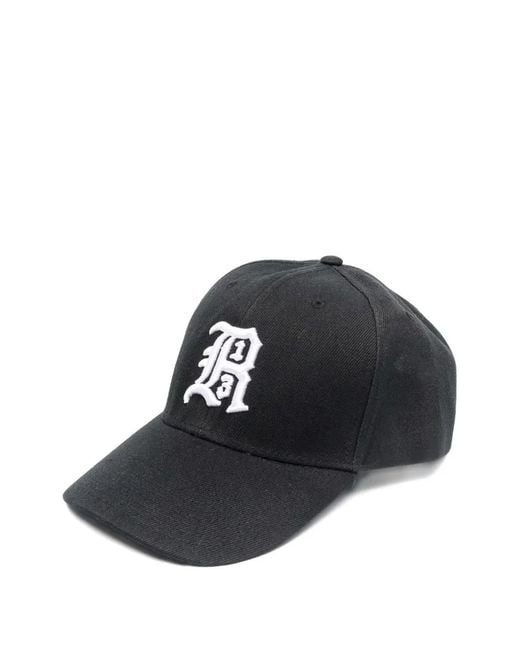 R13 Black Logo-Embroidered Baseball Cap