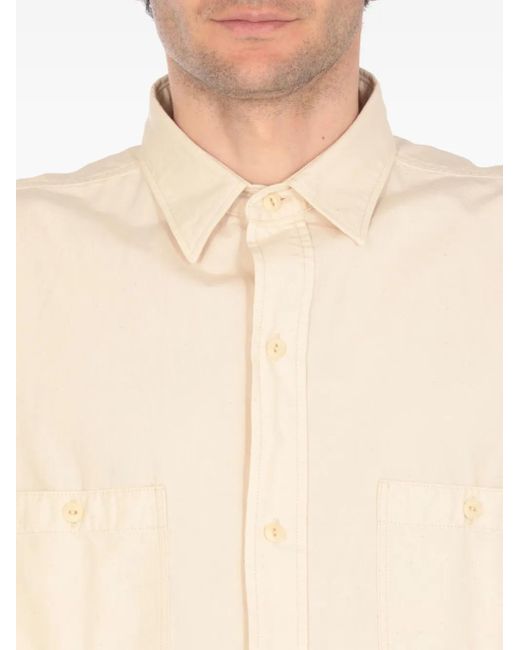Maison Margiela Natural Short-Sleeve Chest-Pocket Shirt for men