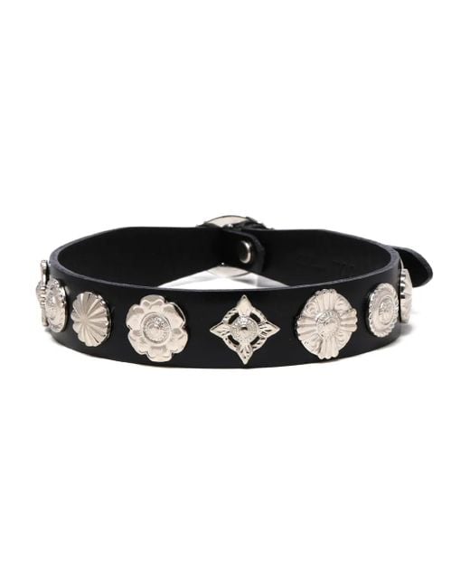 Toga Black Leather Choker